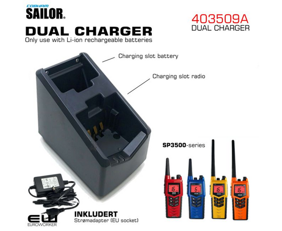 Sailor SP3500 Dual Charger Kit - 403509A