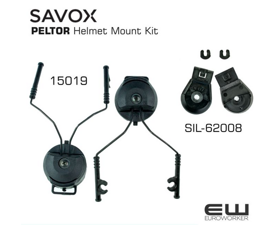 15019 + SIL-62008 - Peltor helmet mount kit for savox NC200