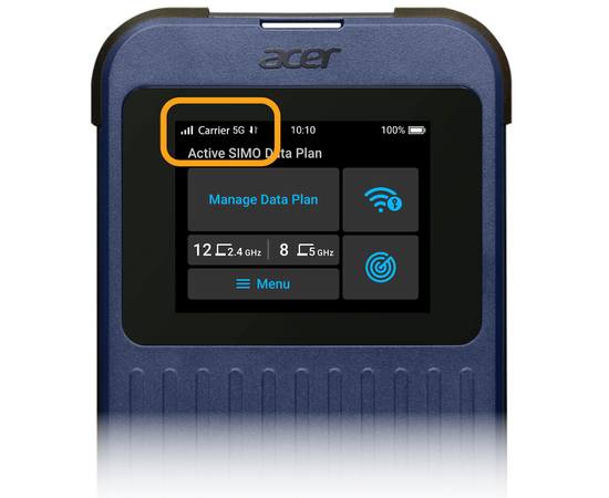 ACER Connect Enduro M3 5G Mobile Wi-Fi (6500mAh batteridrift)