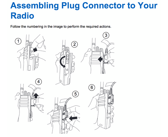 Motorola PMLN8502A Accessory Retainer til R2