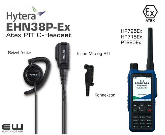 Hytera EHN38P-Ex Atex PTT C-Headset