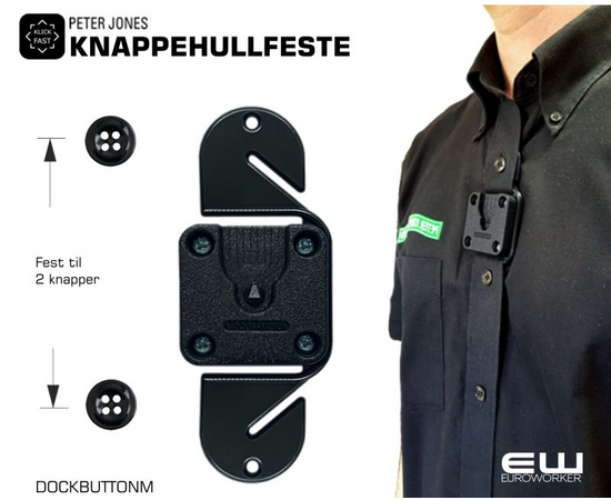 DOCKBUTTONM - Klick Fast Knappehullfeste