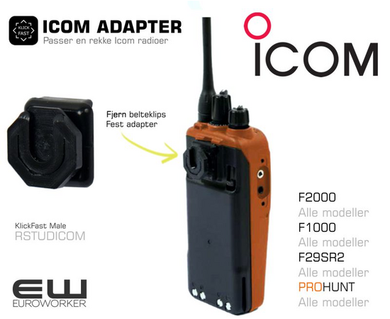 Icom Klick Fast Adapter (F2000, F29SR2, PROHUNT mfl)