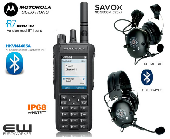 Motorola Mototrbo R7 Premium (UHF, VHF, Bluetooth) - HKVN4465A at command