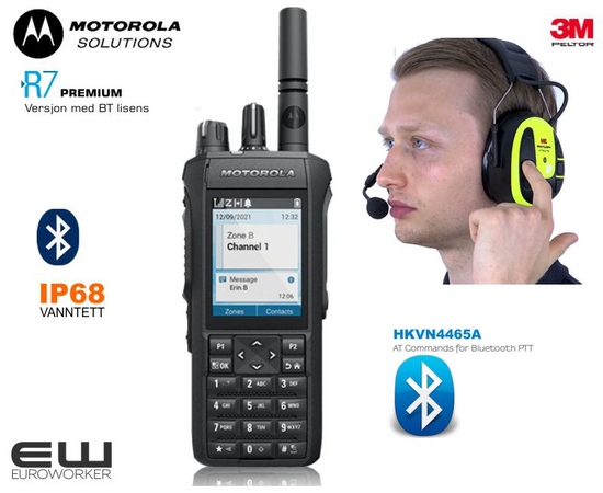 Motorola Mototrbo R7 Premium Inkl Bluetooth lisens (UHF, VHF)