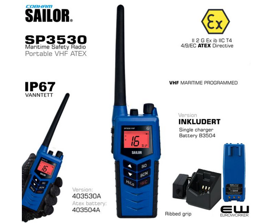 SAILOR SP3530 Portable VHF ATEX - 403530A