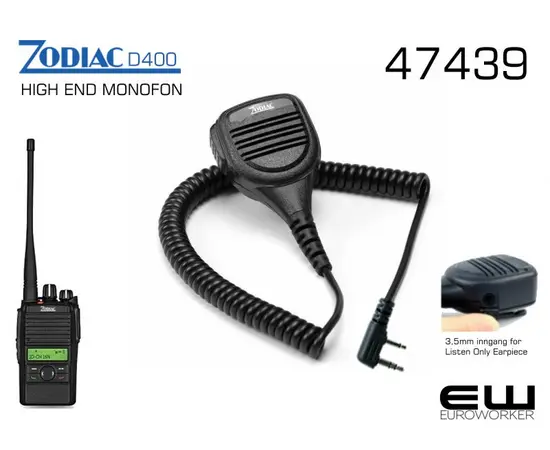 Komplett Følgebil Kit - Zodiac D400BT VHF Bluetooth