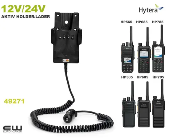 Billader til Hytera HP serie (12V/24V)