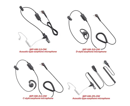 headset til Icom U20SR - HM-2LS-OW