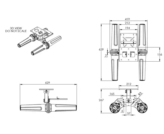 HELI22 - HELI-22 WIFI TUNNELANTENNE 12 dBi SIRKULÆR RETNINGSSTYRT  (2,4GHz & 5Ghz) - inntil 1km dekning