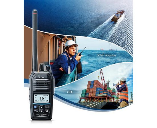 Icom IP-M60 Hybrid VHF-LTE Marineradio (IP67. Bluetooth)