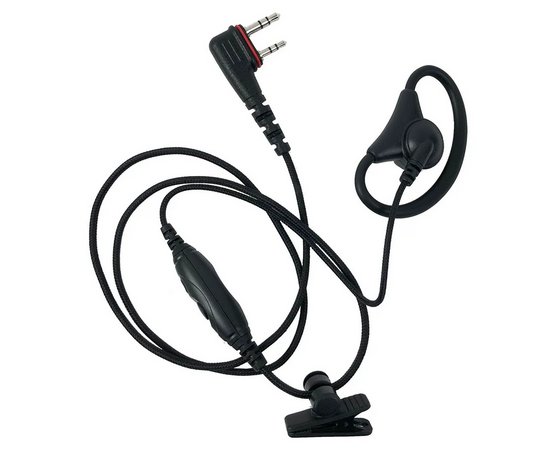 Icom ProEquip PRO-P245LP Svart D-shell headset med Inline Mic/PTT (U20SR)