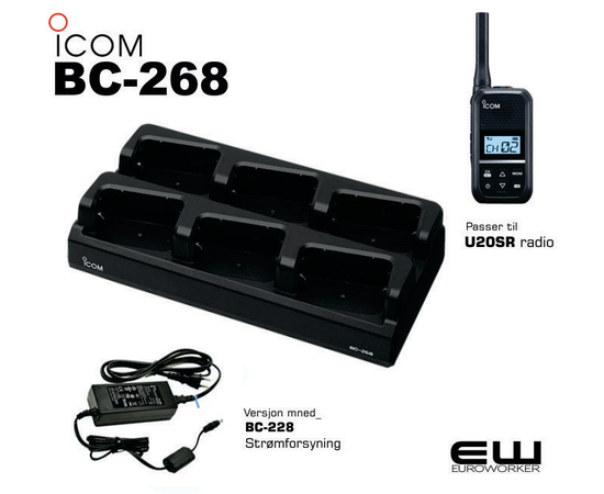 Icom BC-268 Multicharger for U20SR