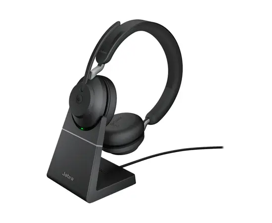 JABRA Evolve2 65 MS Stereo Noise Isolating with charging stand