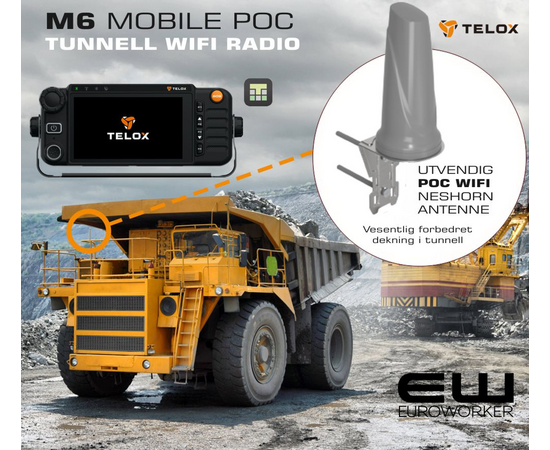 Telox M6 Tunnel POC Mobile Radio (4G, WiFi)