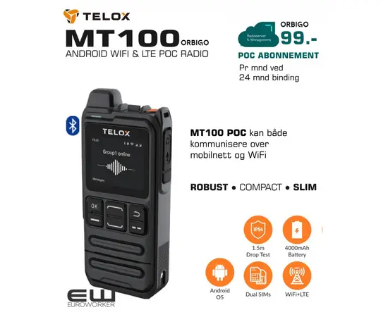 MT100 Skolesamband over Wifi inkl 2 års POC tjeneste