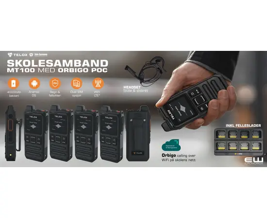 MT100 Skolesamband over Wifi inkl 2 års POC tjeneste
