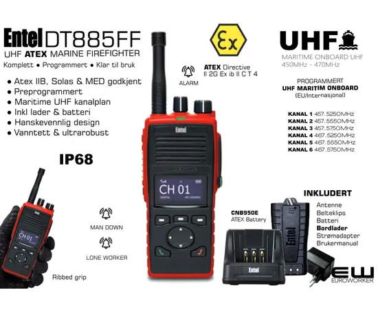 ENTEL DT885FF - røykdykker samband