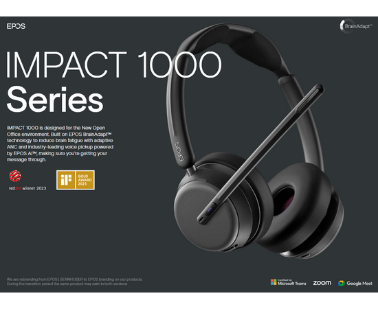 EPOS IMPACT 1061T Headset on-ear Bluetooth wireless wired  - 1001173