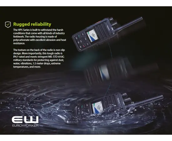 Hytera HP565 (VHF & UHF) DMR (IP67, Analog, Digital)