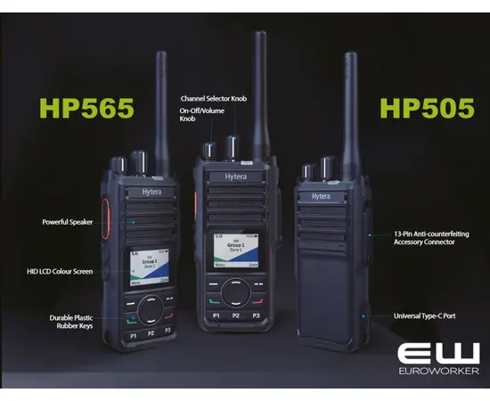 Hytera HP565 (VHF & UHF) DMR (IP67, Analog, Digital)
