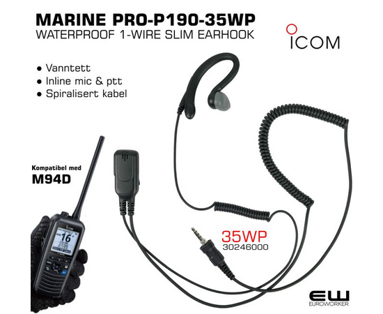 MARINE PRO-P190-35WP for Icom M94D mfl