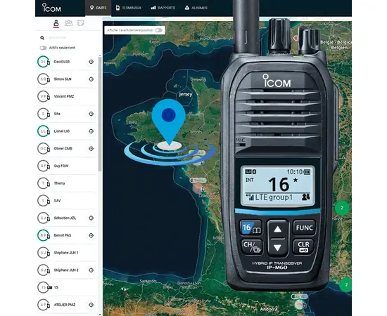 Icom IP-M60 Hybrid VHF-LTE Marineradio (IP67. Bluetooth)