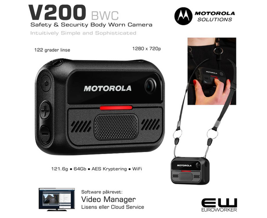 Motorola V200 Safety & Security Body Worn Camera