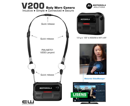 Motorola V200 Safety & Security Body Worn Camera