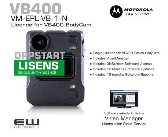Motorola VB400 Oppstartlisens (VM-EPL-VB-1-N)