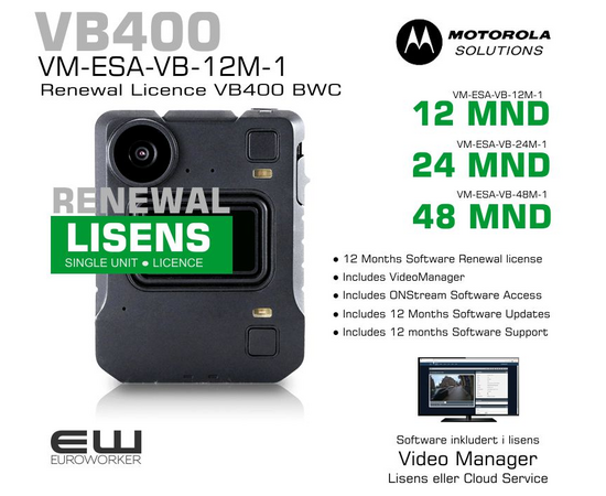 12mnd - VM-ESA-VB-12M-1 
24mnd - VM-ESA-VB-24M-1 
48mnd - VM-ESA-VB-48M-1