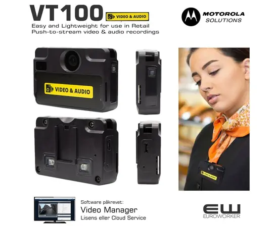 Motorola VT100 - Lett kroppskamera for bruk i servicesektoren