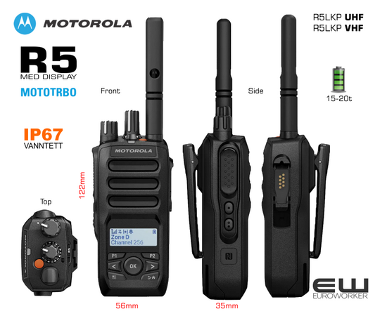 Motorola Mototrbo R5 LKP (Display, UHF, VHF, IP67)