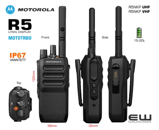 Motorola Mototrbo R5 (UHF, VHF, IP67)