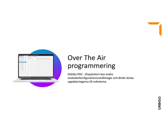Orbigo POC Dispatch - PC eller Cloudbasert POC Kontrollromfunksjon