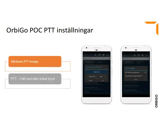 12 MND - OrbiGo PTT - POC Android Abonnement