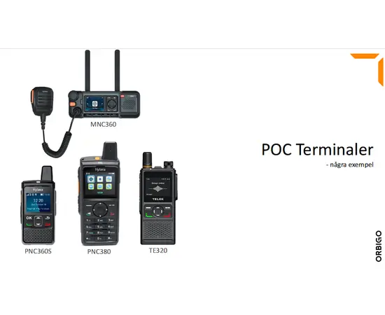 OrbiGo PTT - POC Android Abonnement (3 mnd)