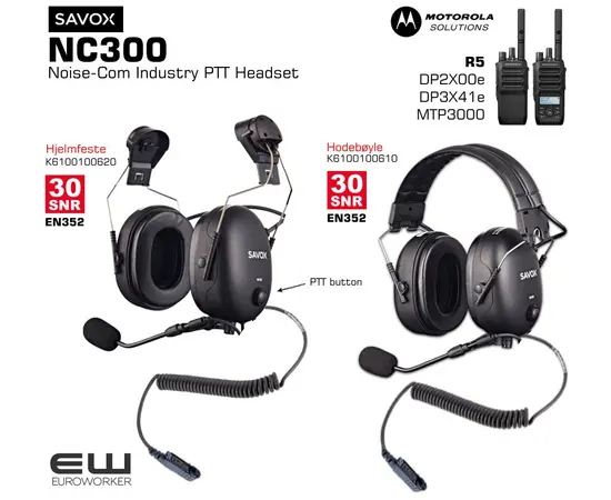Savox Noise-COM 300_euroworker_PTT_Headset