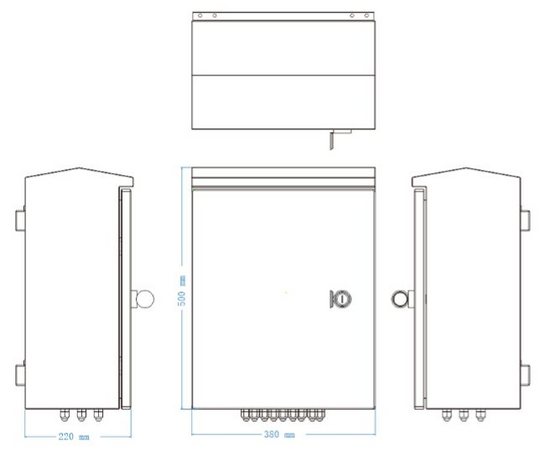 Prefabrikert uteskap for industri