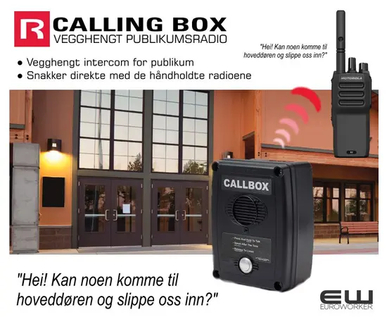 Ritron - Kunderadio - callbox - intercom calling publikumsradio Wall Mount UHF 400-470MHz (Analog, DMR) euroworker
