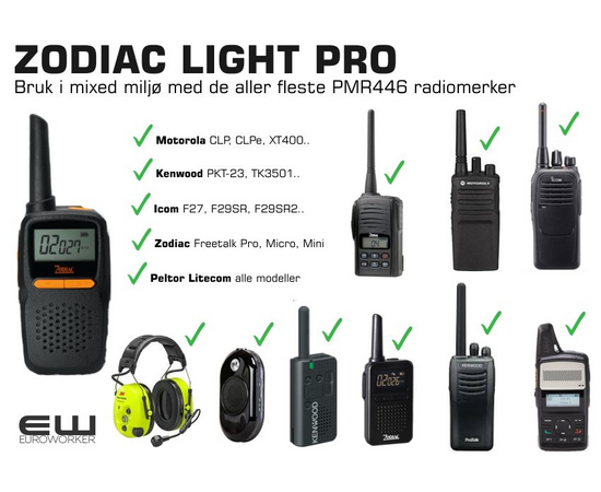 Zodiac Light Pro Butikksamband 4-PACK BUNDLE (446MHz & 444MHz)