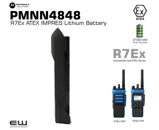 Motorola PMNN4848_R7Ex ATEX IMPRES Lithium Battery_atex_euroworker
