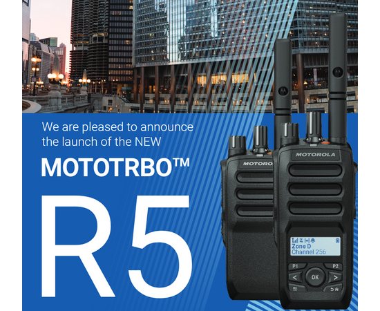 Motorola R5 with bluetooth_euroworker_UHF - MDH07RDH9SA1AN  VHF - MDH07JDH9SA1AN