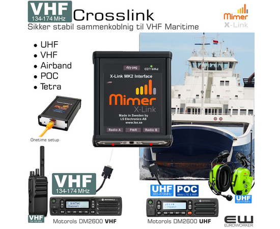 Mimer X-Link Crosslink - Sikker og stabil sammenkoblnig av radiobånd