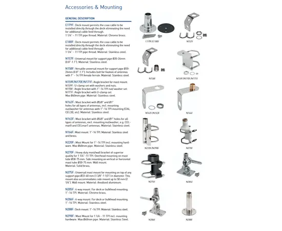 Antenne 1" Adapter tubes (G1" - 11 - 14TPI) - N280-01F N280-03F N280-04F, 3 image