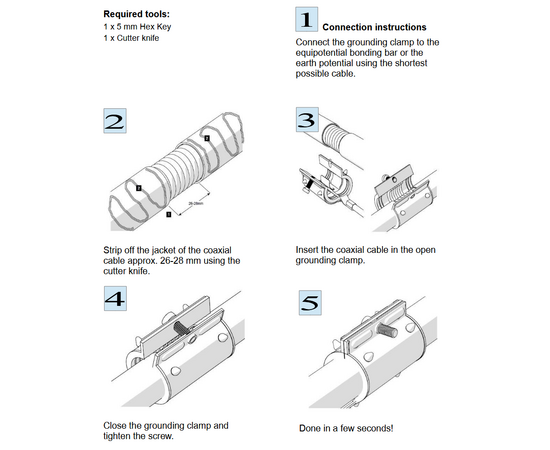 Grounding Kit Coax Cable, 3 image