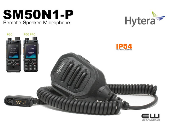 Hytera SM50N1-P Remote Speaker Microphone with 3,5mm audiojack (P50-series)