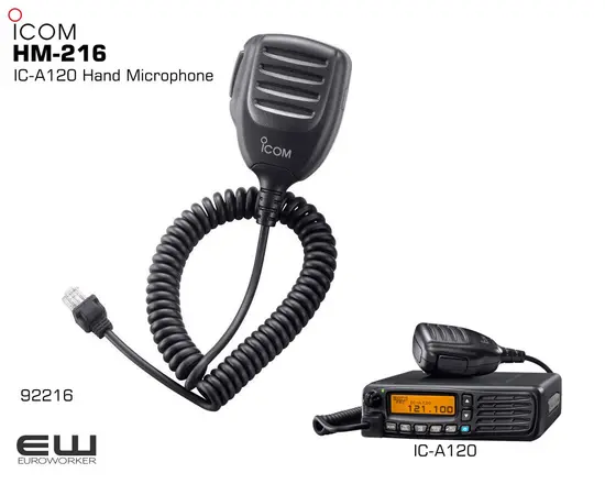 Icom IC-A120 Hand Microphone_92216_euroworker