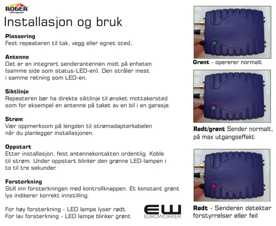 Kit I -  Komplett GNSS Repeater Basic Package - Innendørs GNSS posisjonsvisning (GPS L1, GLONASS G1, GALILEO E1, BEIDOU B1)