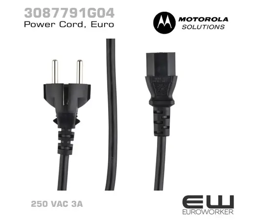 Motorola Power Cord Rekkealder EU - 3087791G04